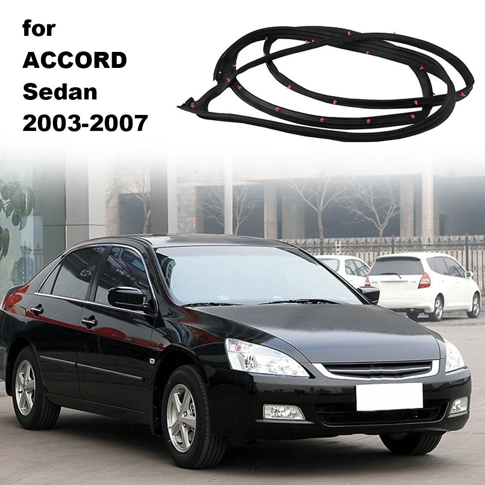 Rubber For 2003-2007 for Honda Accord Front Left Door Seal Weatherstrip Replacement