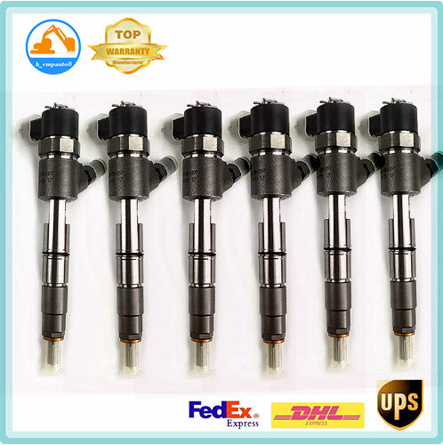 6Pcs Fuel Injector for Komatsu 4D95 6D95 PC70-8 PC130-8 0445110307 6271-11-3100