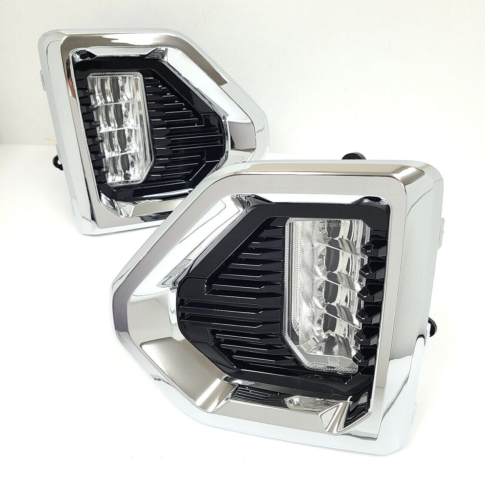 LED Fog Lights For 2019-2021 for GMC for Sierra 1500 Denali Replacement Kit Bezel Switch