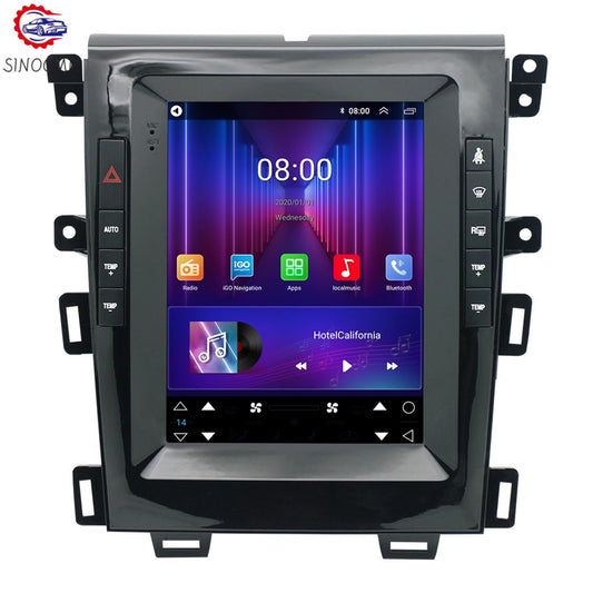 9.7 Android 12 GPS FM WiFi Car Vertical Stereo Radio Navi for Ford Edge 2010-15