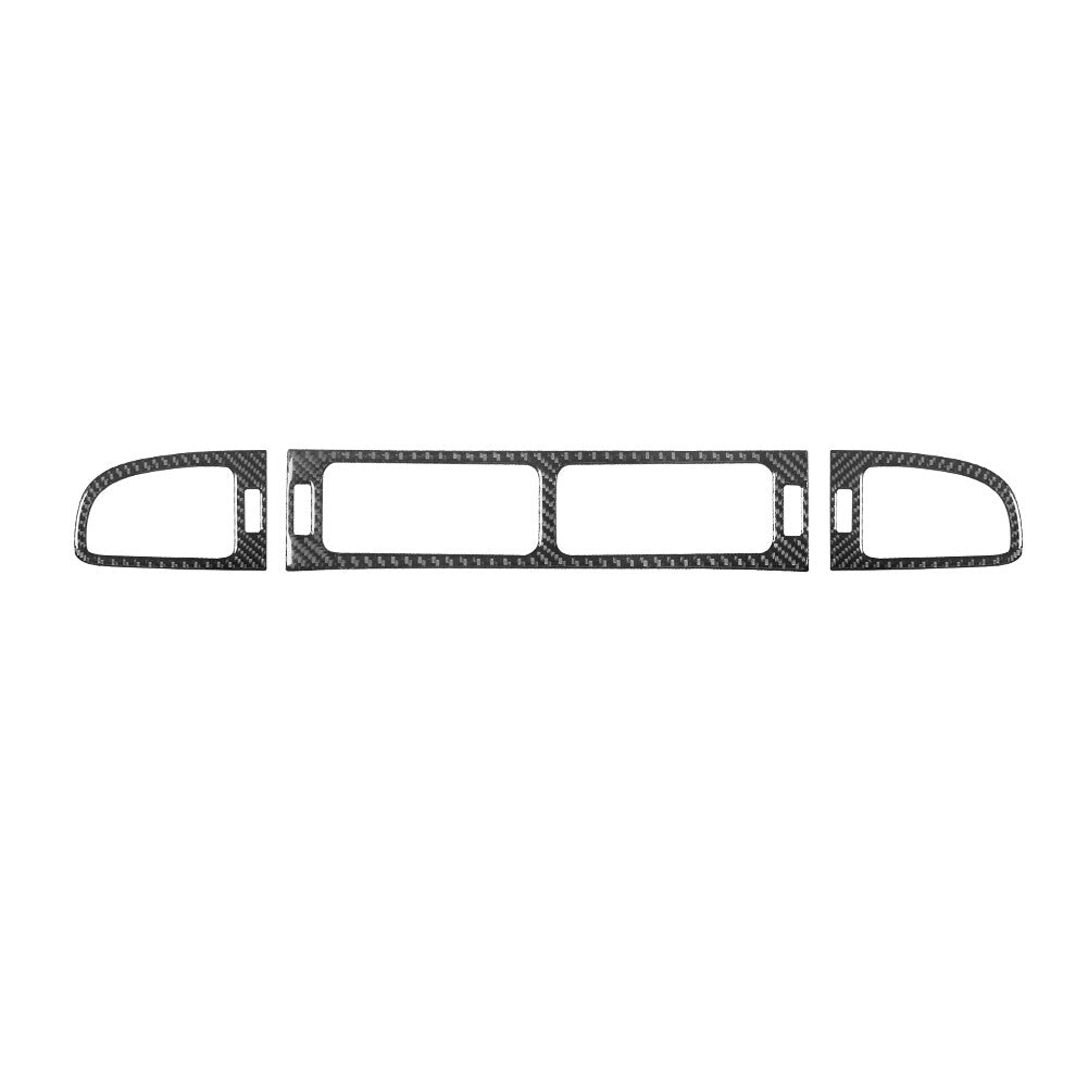 3X Carbon Fiber Center Air Vent Cover Trim For Silverado/tahoe/ for sierra 2007-2014