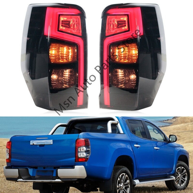 2Pcs for Mitsubishi L200 Triton 2019-2020 Rear Tail light Flashing Lights Assy