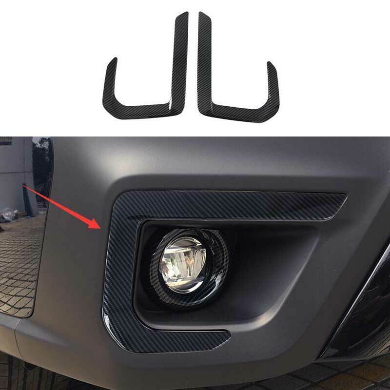 for Subaru Outback 2020-23 carbon fiber Front Fog Light Lamp Eyebrow Cover Trim