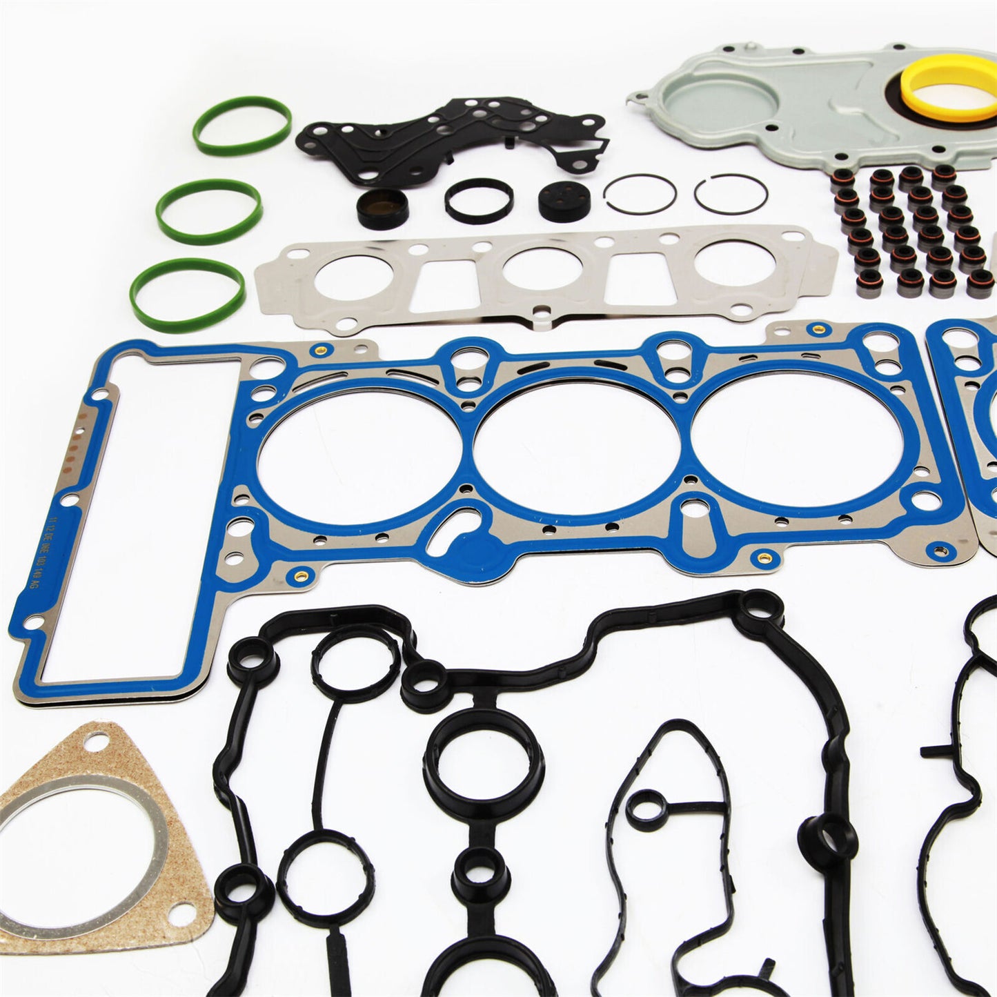 Engine Cylinder Head Valve Cover Gaskets w/ Crankshaft for Audi S4 S5 A6 Q5 Q7