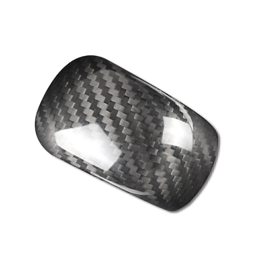 Car Gear Shift Knob Cover Trim Carbon Fiber Black for Subaru Forester 2013-2018