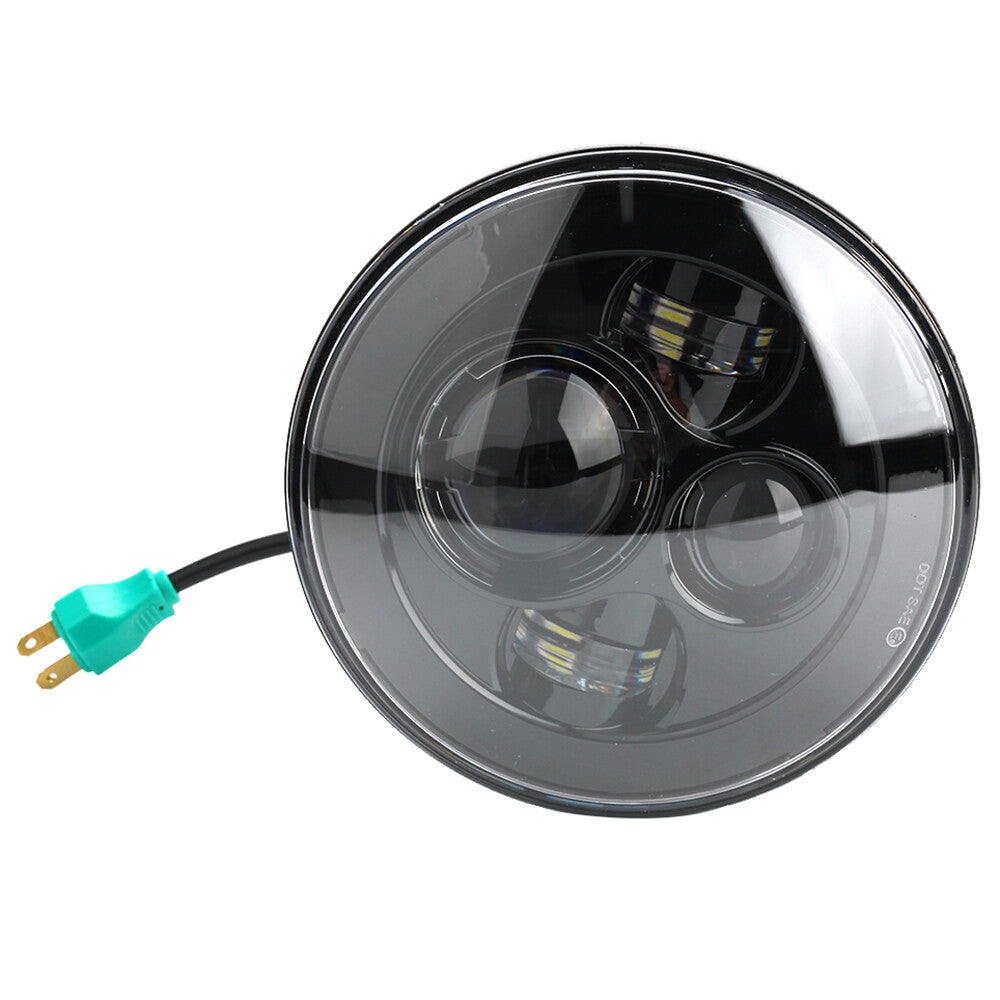 A pair of 7-inch LED headlight projectors, high/low beam, for Jeep for Wrangler JK JL TJ LJ CJ