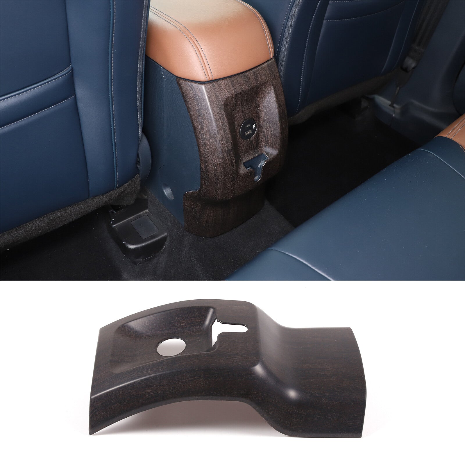 Genuine carbon fiber window lift switch button cover trim for Corvette C8 2020 - 2023