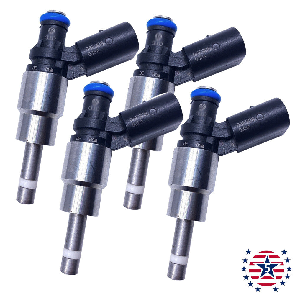 4-pack fuel injectors suitable for 2005, 2006, 2007, 2008, and 2009 for Audi A4 Quattro 2.0L I4 Turbo