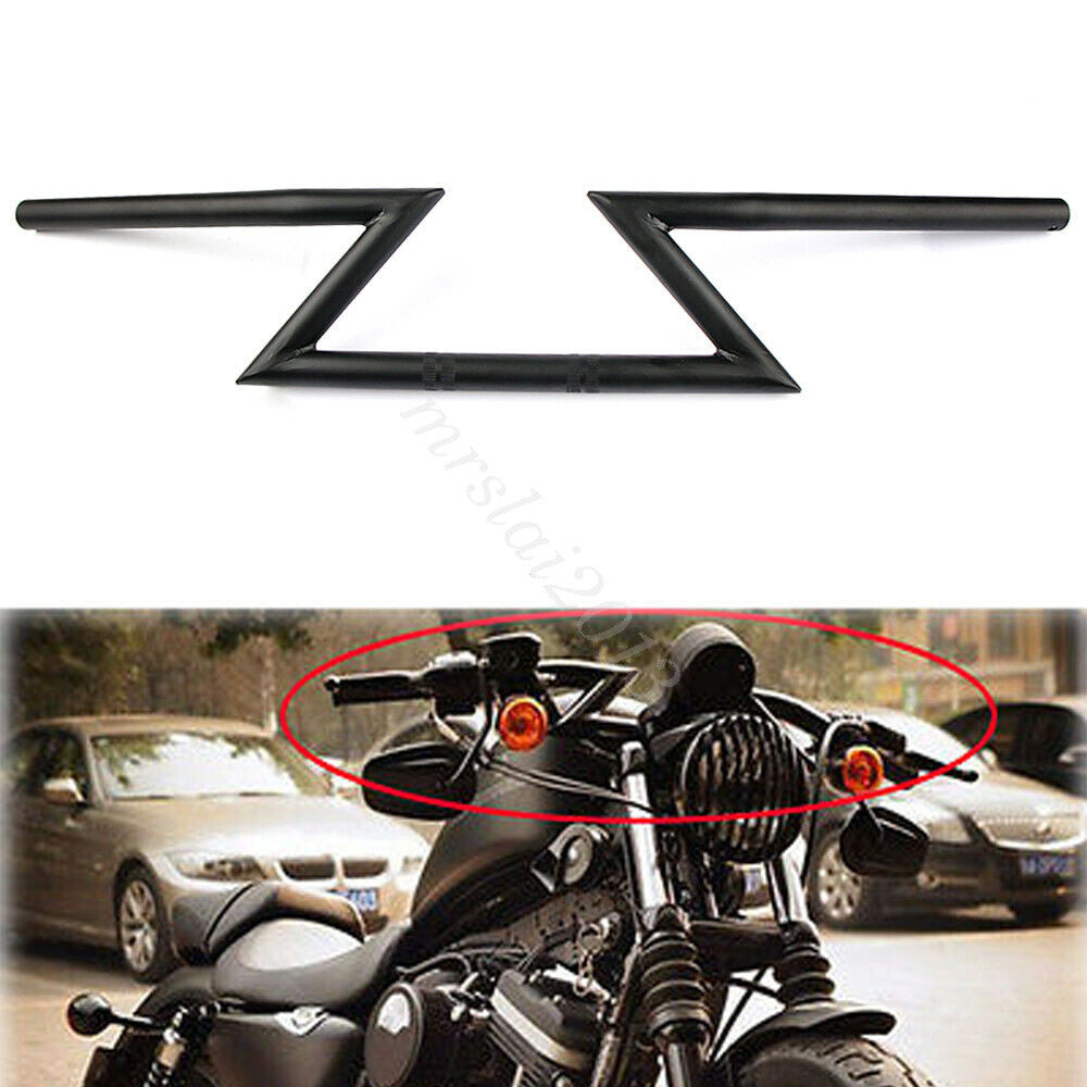 7/8 inch 22mm Motorcycle Mop Z-Bar Handlebar for Cruiser Custom Touring Shredder