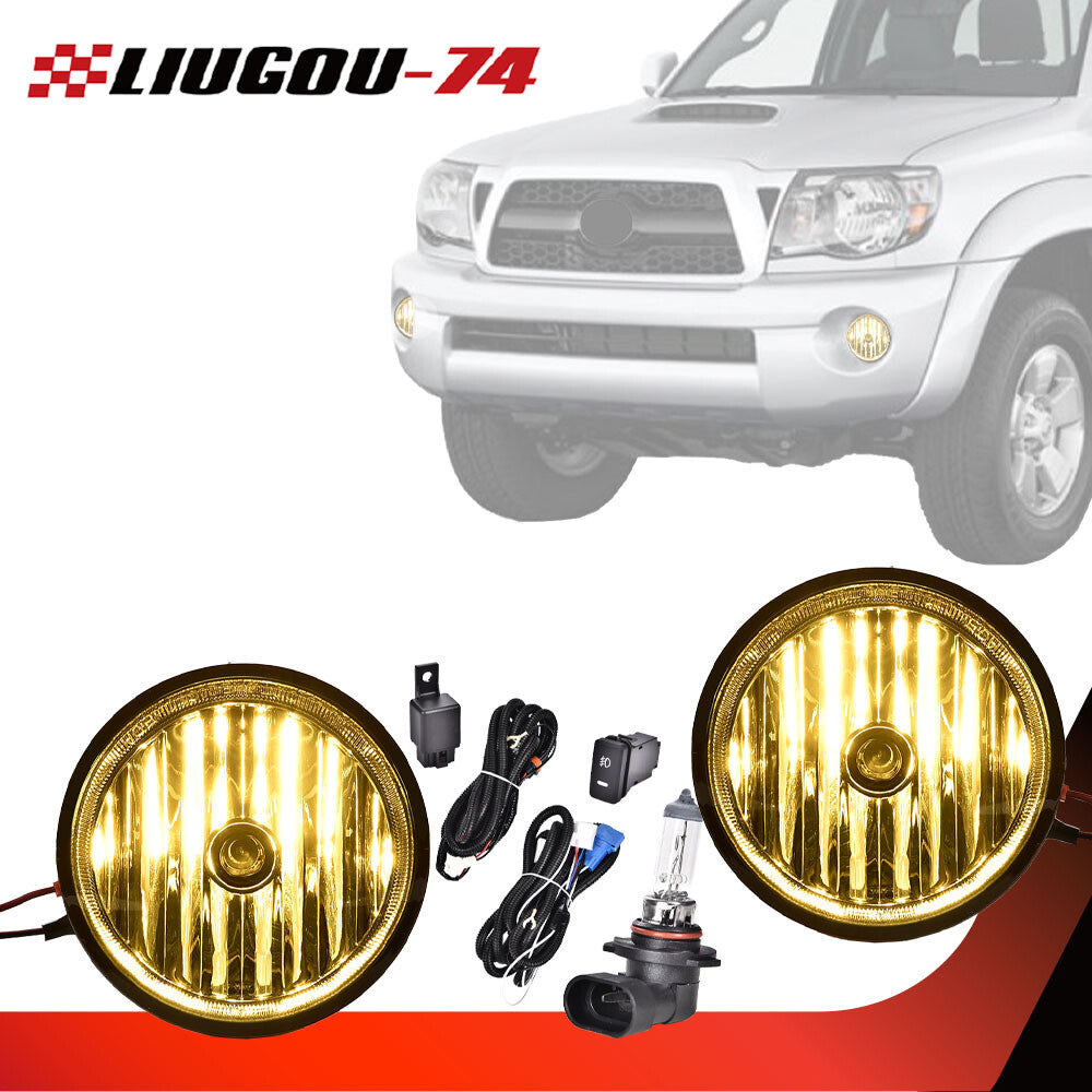 A pair of front bumper fog light switch bulbs suitable for 2005-2011 for Toyota Tacoma.