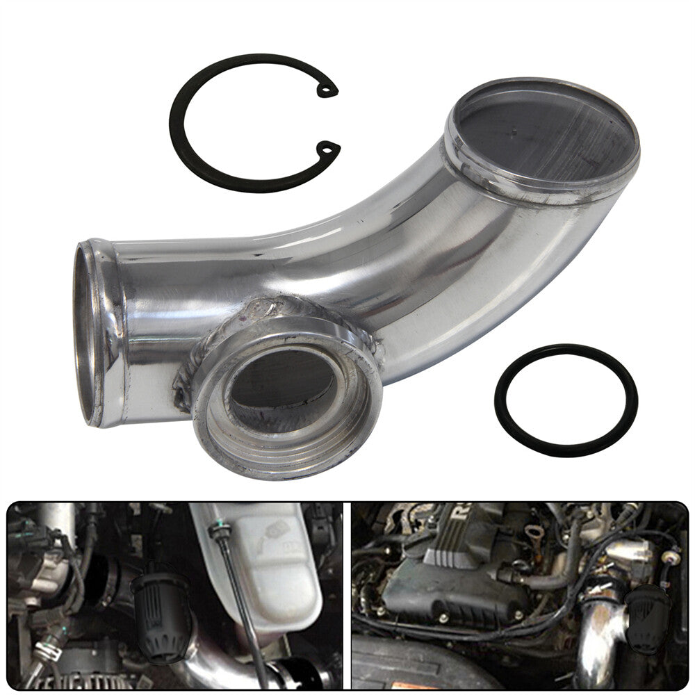 90 degree 2.5 63mm SSQV SQV Blow Off Valve Adapter BOV Turbo Aluminum Pipe SL
