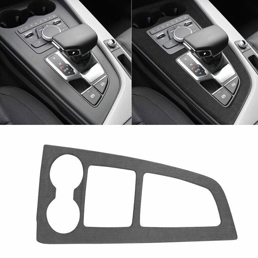 for Audi A4 A5 2017-2019 Black Alcantara Middle Console Gear Shift Cover Trim 1P