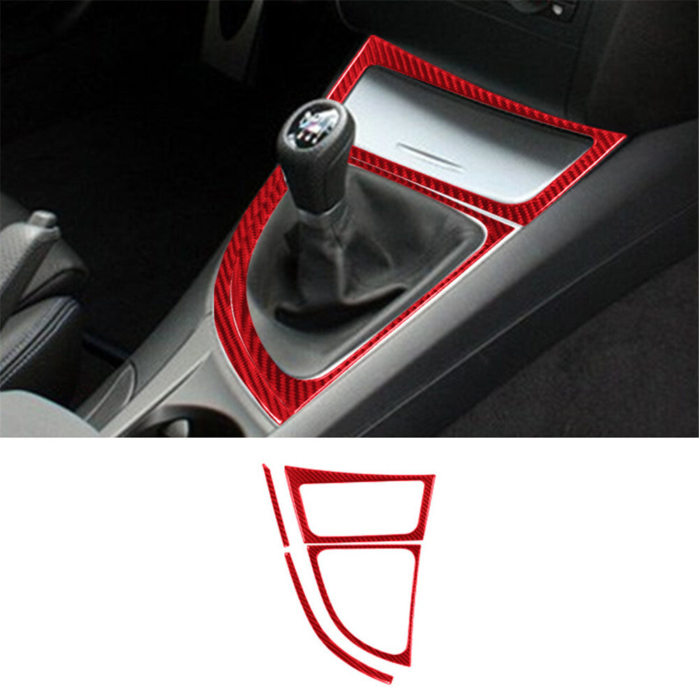 Gear Shift Frame Trim Cover for BMW 1 Series Convertible E82/E88 2008-2013 Red