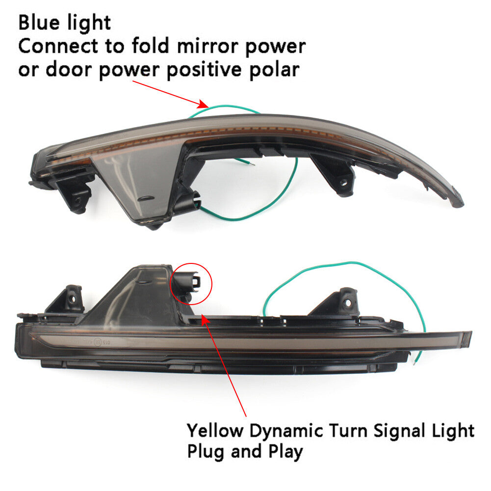 LED Dynamic Turn Signal Light Side Mirror Indicator for Audi A7 S7 RS7 4G8 10-18