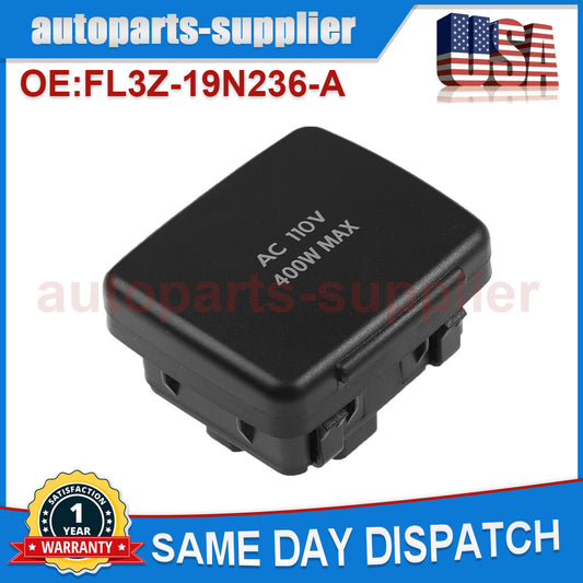 The power outlet plug behind the center console is 110 volts and 400 watts, suitable for 2015-2016 for Ford F-150s.