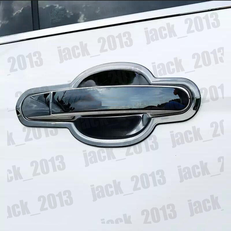 for Ford Focus 2019-2023 Black Steel Side Door Handle Base Bowl Cup Covers Trim