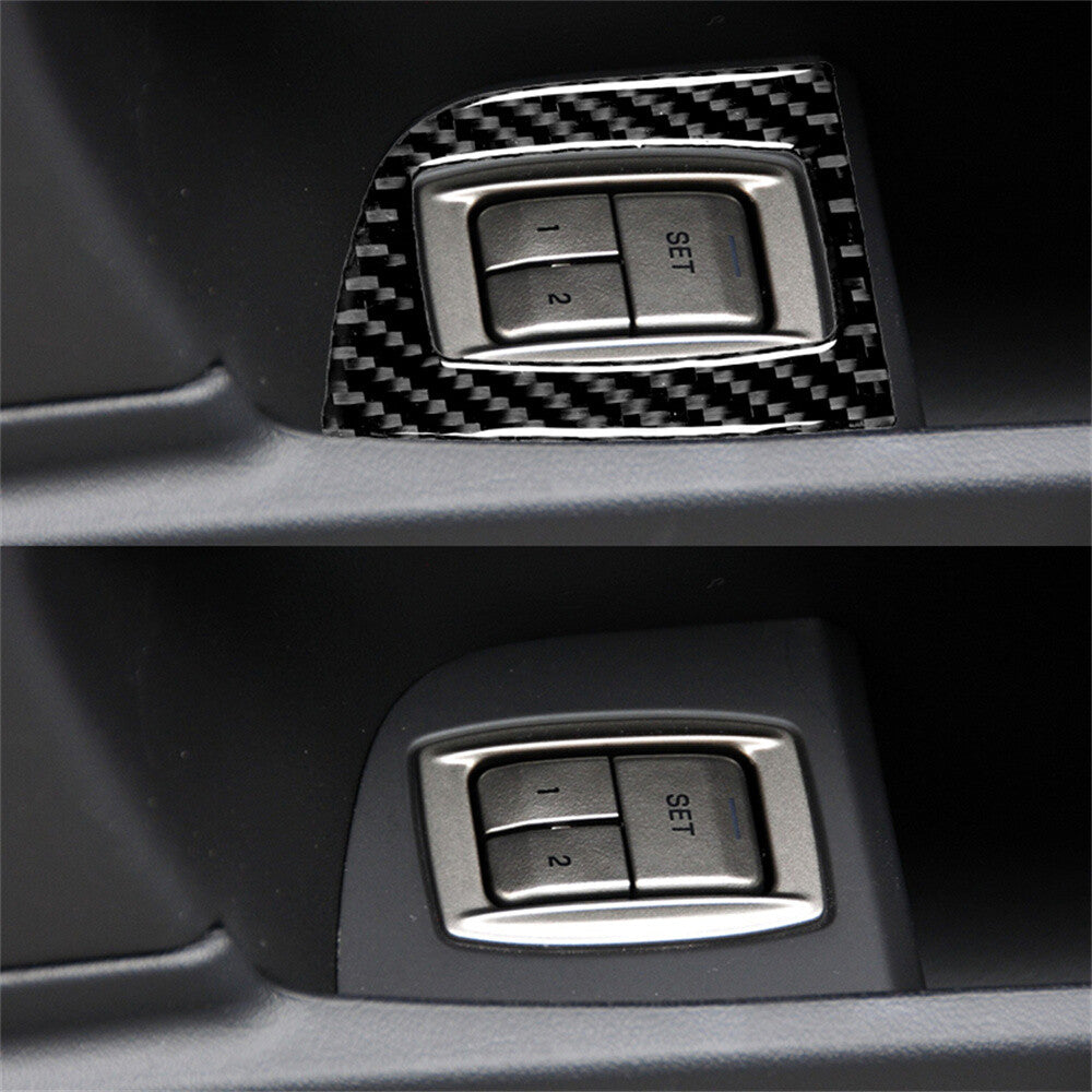 Carbon Fiber Cruise Control Button Switch Panel Trim Fit for Jaguar XF 2009-2011