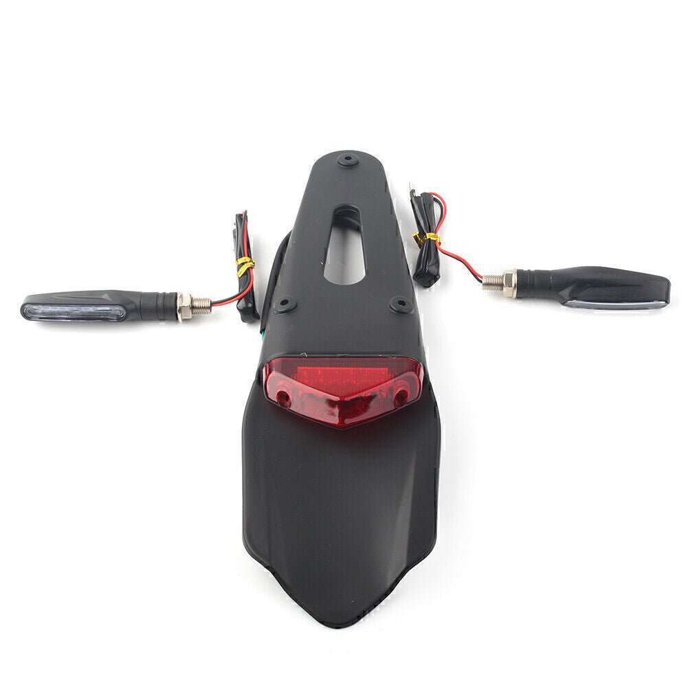 Motorcycle Universal LED Rear Fender Brake Tail Light Turn Signal Dirt Off-road