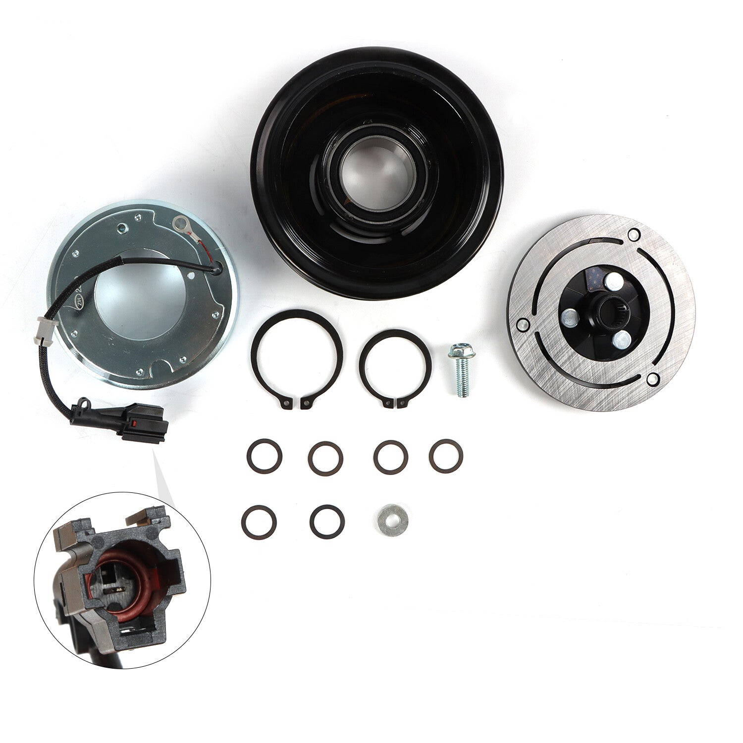 A/C AC Compressor Clutch Kit For 2014-2018 for SUBARU FORESTER 4CYL 2.5L 1368