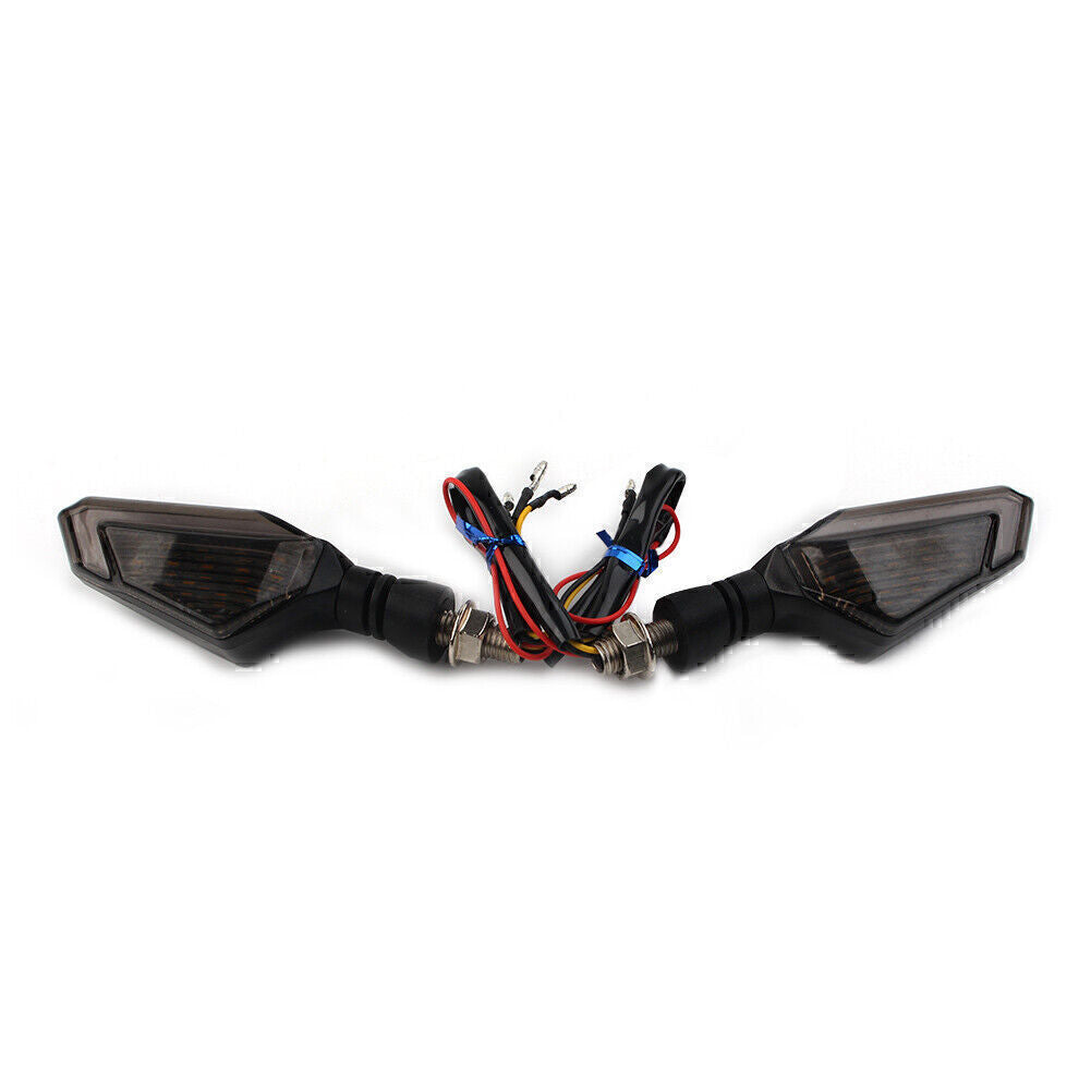 2x Motor Turn Signal Lights Indicator Blinker Tail Light Daytime Running Lamp