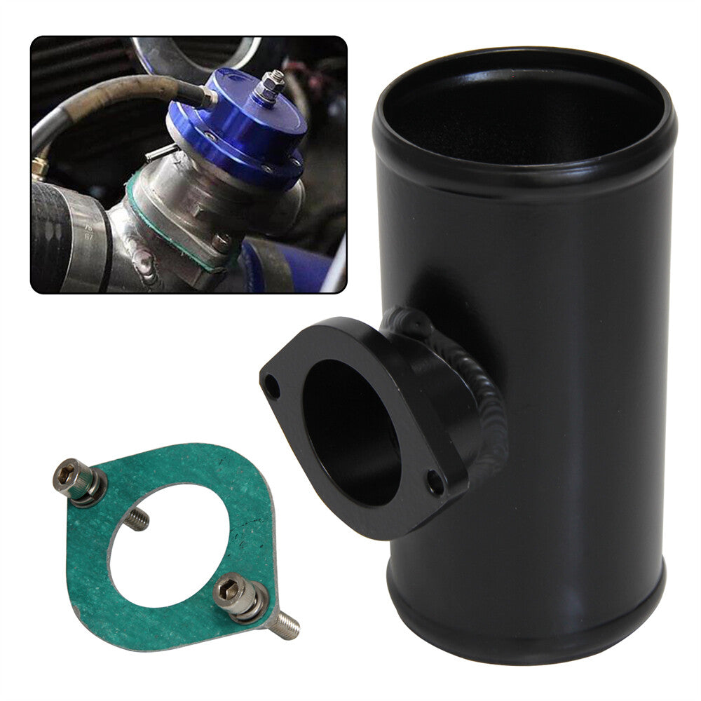 3 76mm Turbo Flange Pipe For GD-RS FV RZ BOV Blow Off Valve Adapter Black