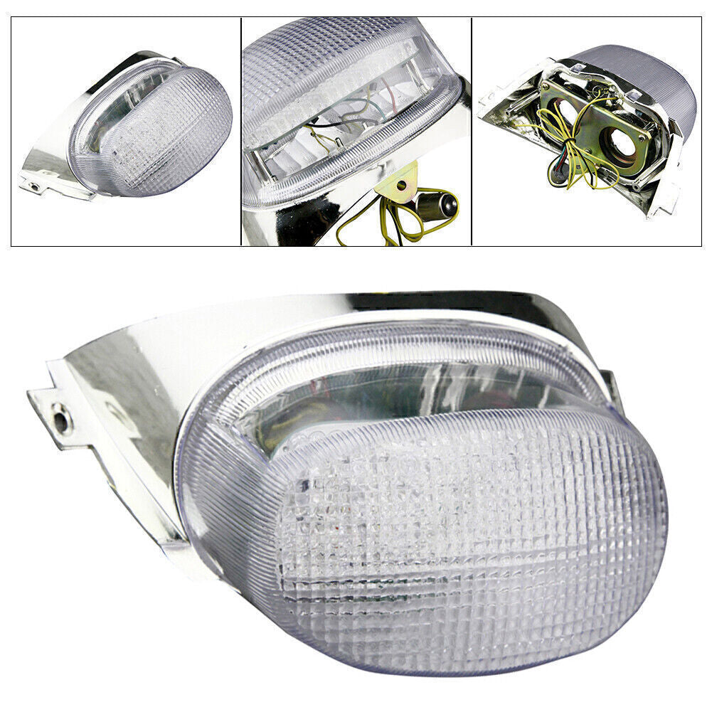 1x Clear Rear LED Tail Brake Light Turn Signal Lamp Fit for SUZUKI GSXR600 750 1100