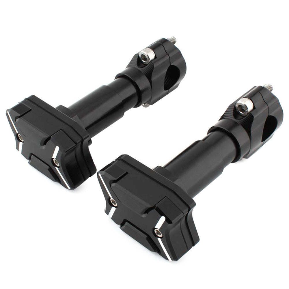 Universal Modified Engine Guard Crash Bar Frame Protector 22mm-30mm Pair Black