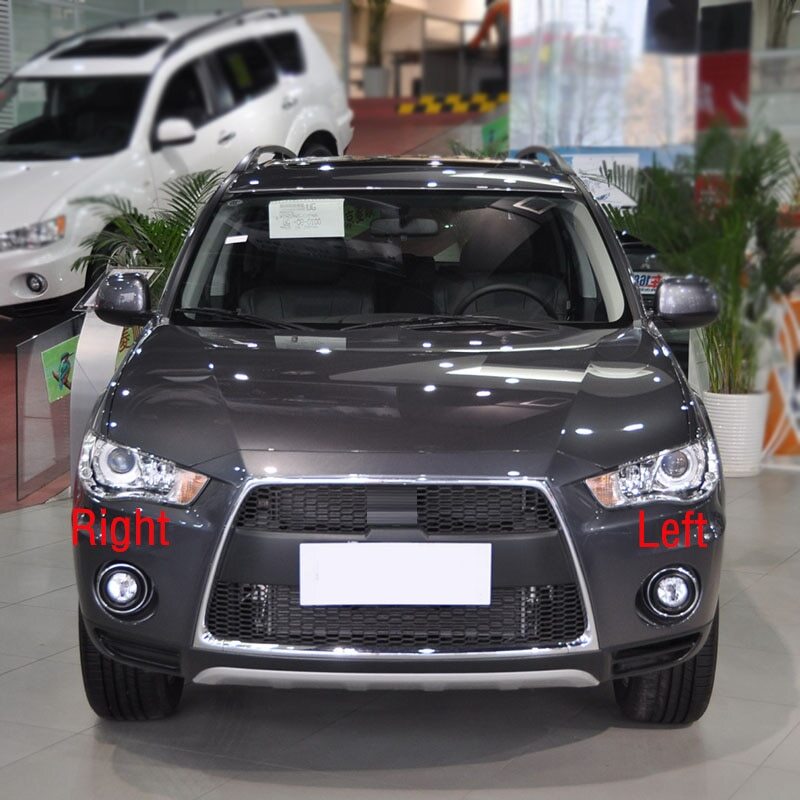 Front left bumper fog light cover for Mitsubishi Outlander 2010-2012 ABS vehicles