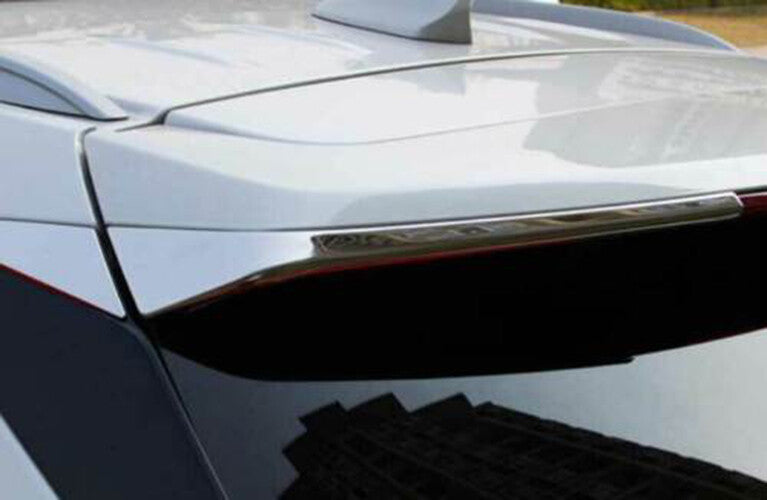 for Cadillac XT5 2017-2022 Chrome Rear Window Side Spoiler Strips Cover Trim 2P