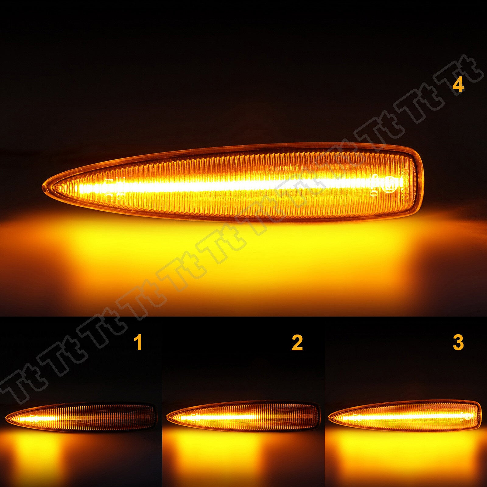 Sequential LED fender side turn signals for Lexus IS F LX570 LS460 LS600hL