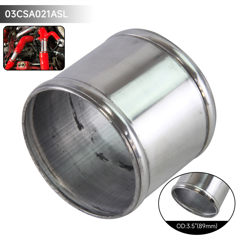 Aluminum Hose Adapter Tube Joiner Pipe Coupler Connector 89mm 3.5 Inch L=76mm