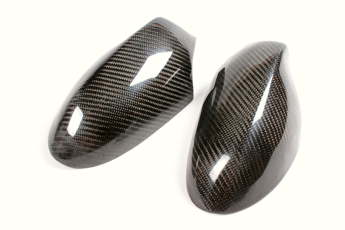 2xCarbon Fiber Side Door Mirror Cover Trim for BMW 1Series E82 E81 E87 E88 05-08