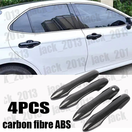 for TOYOTA for COROLLA 2019-2022 Carbon fibre ABS Door Handle Cover Trim Overlay Cap