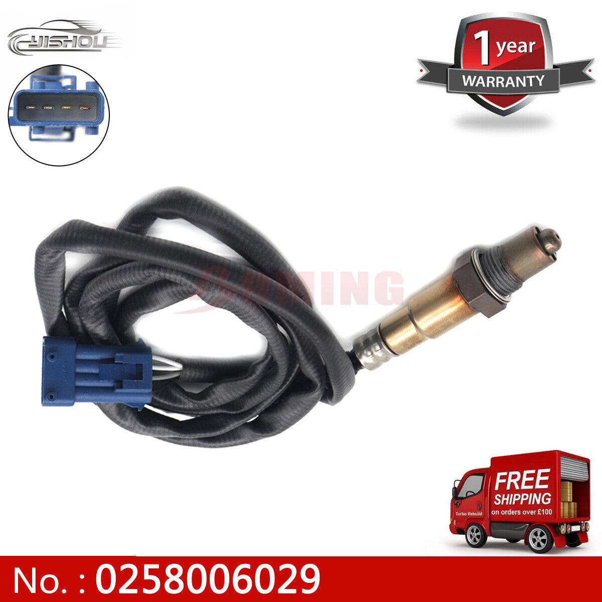 Oxygen sensor 0258006029 is suitable for Citroen C4 Xantia for PEUGEOT 307 406 607