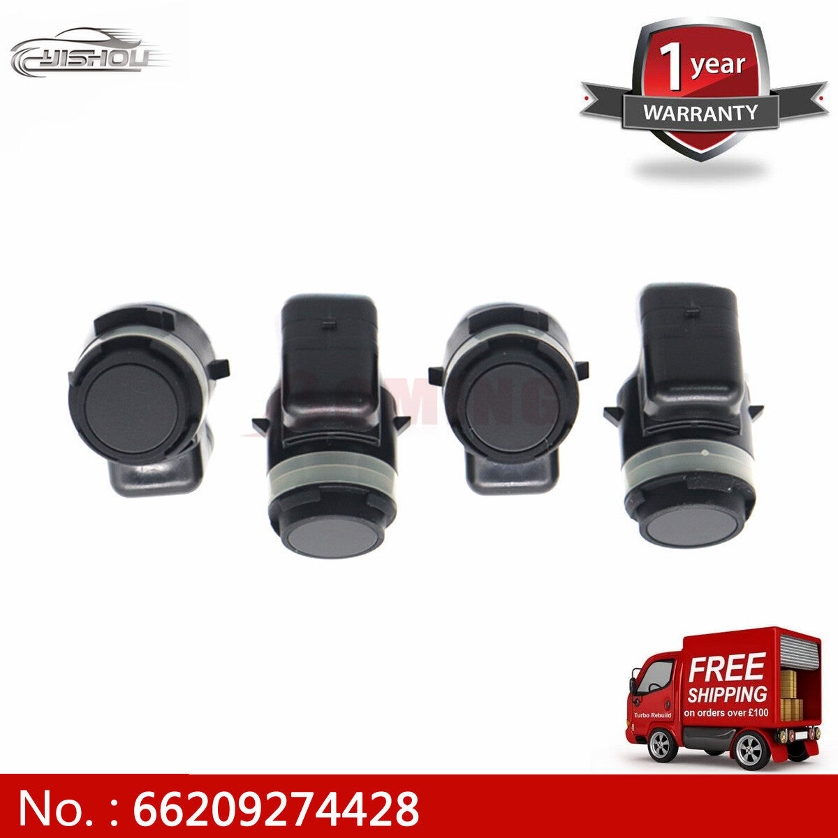 new 66209274428, suitable for 13-18 year old for BMW X5 F85 F48 F39 F25 PDC parking sensor, black.