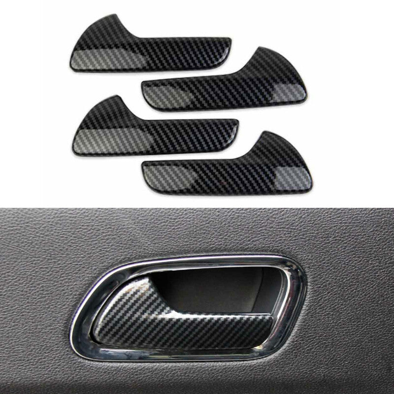 for Dodge Durango 2011-2022 Carbon Fiber Interior Trim For Inner Handle Cover