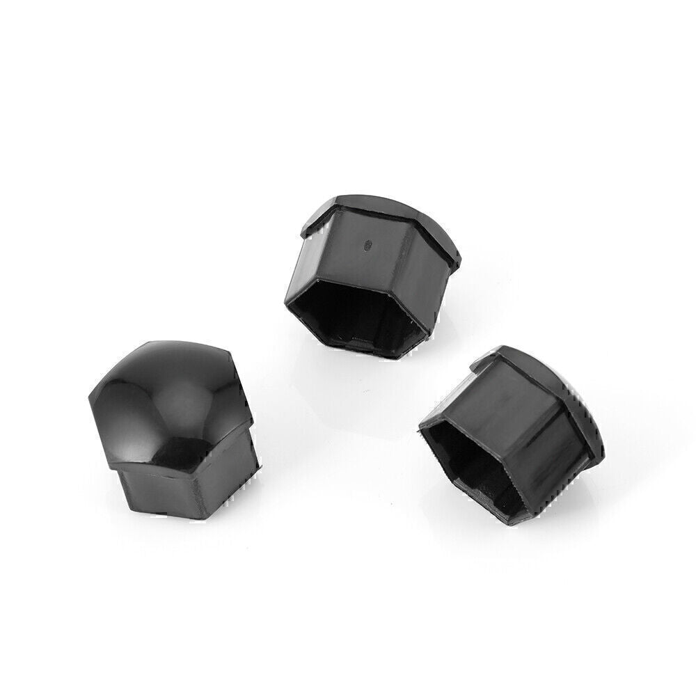 20PCS 17mm Car Wheel Lug Nut Bolt Center Cover Black Caps Tool for Audi for VW Skod