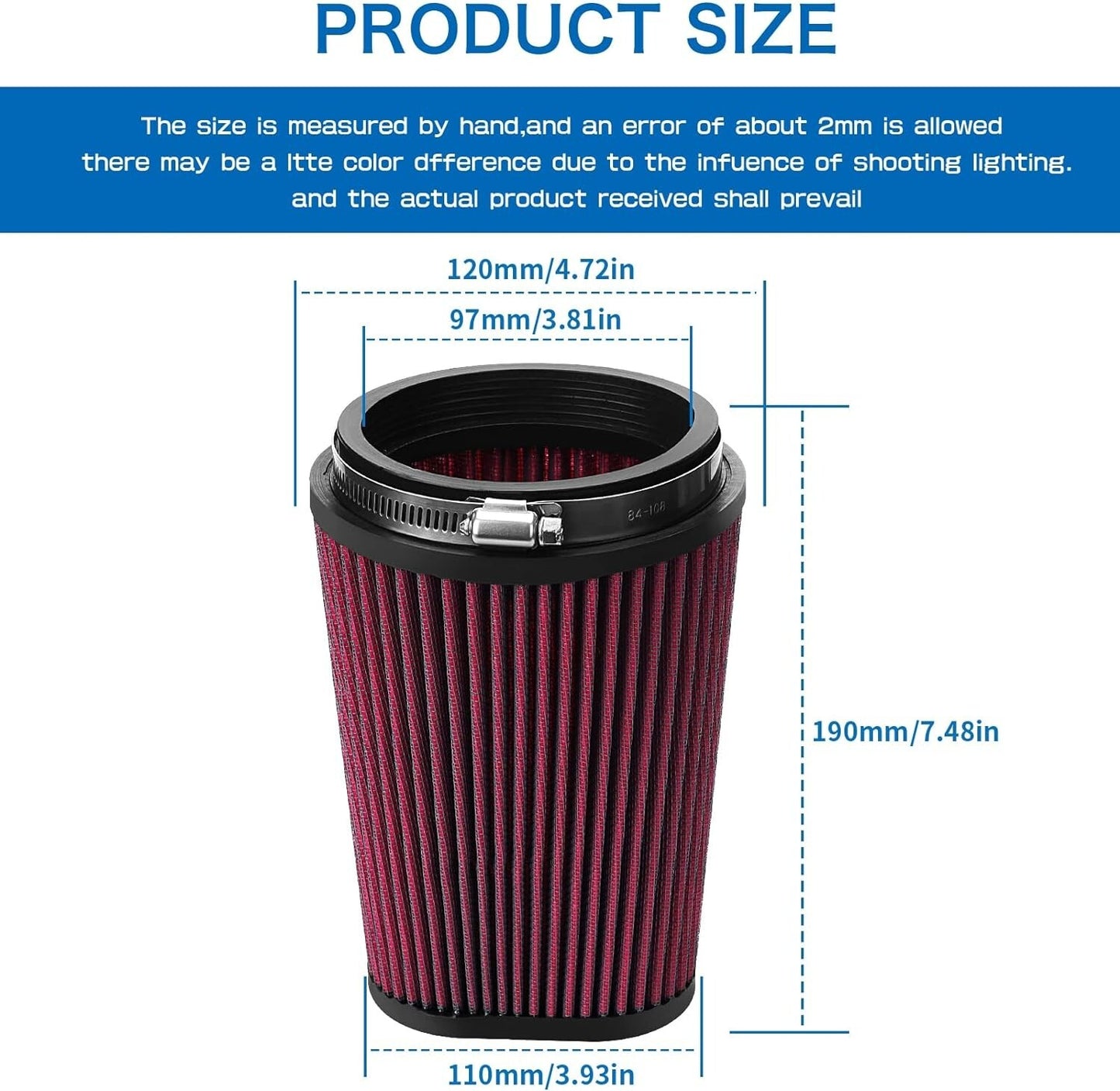 Air Filter for Yamaha Banshee 350/YFZ350LE SE SP Powersport2GU144510000 YA-3502