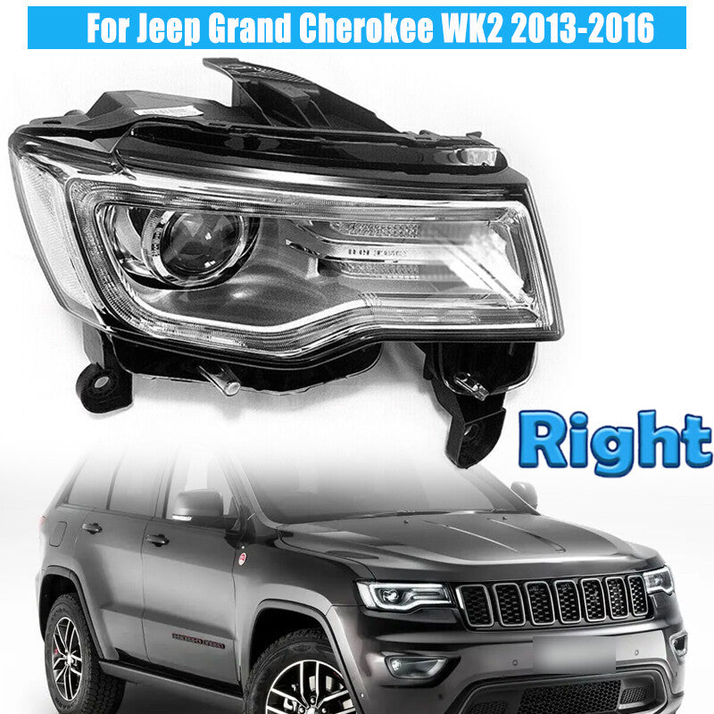 Right Side Headlamp Headight Assembly For 2013-2016 for Jeep Grand Cherokee WK2
