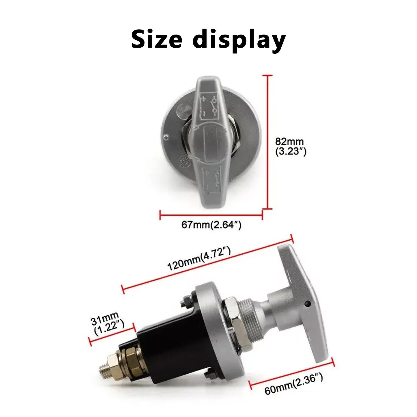 12-24V 1500A heavy-duty battery disconnect switch car boat battery switch