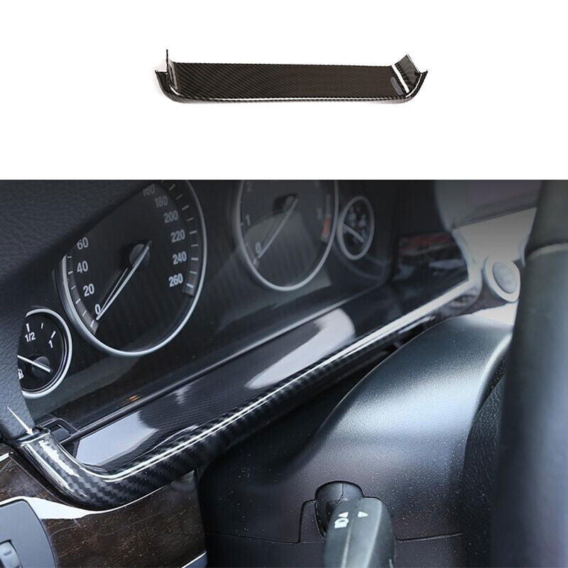 Fit for BMW 5 Series 2011-2016 ABS Carbon Fiber Dashboard Frame Decor Cover Trim