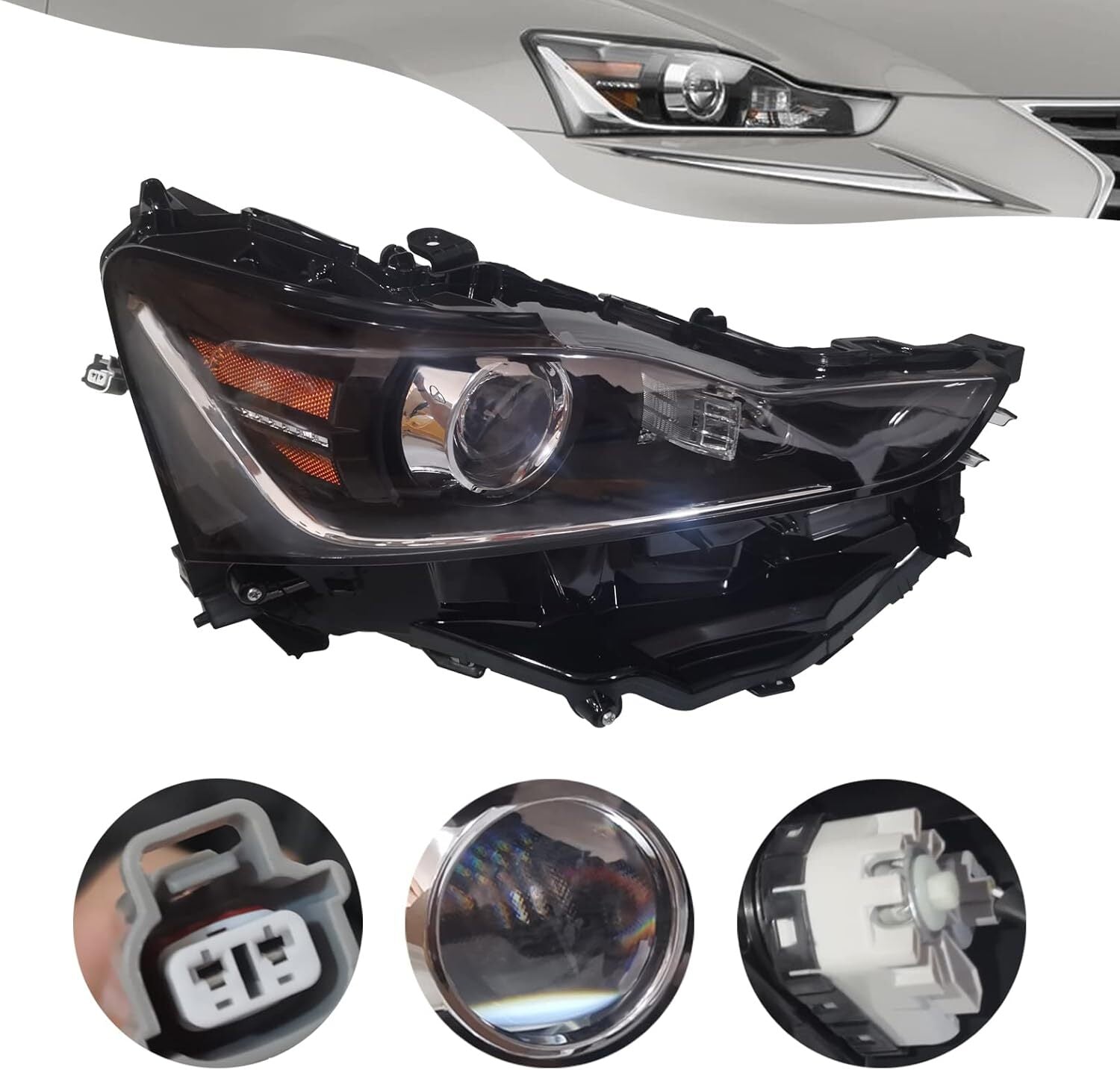 For 2017- 2020 for Lexus IS IS300 IS350 Right Passenger LED Headlight 81145-53810