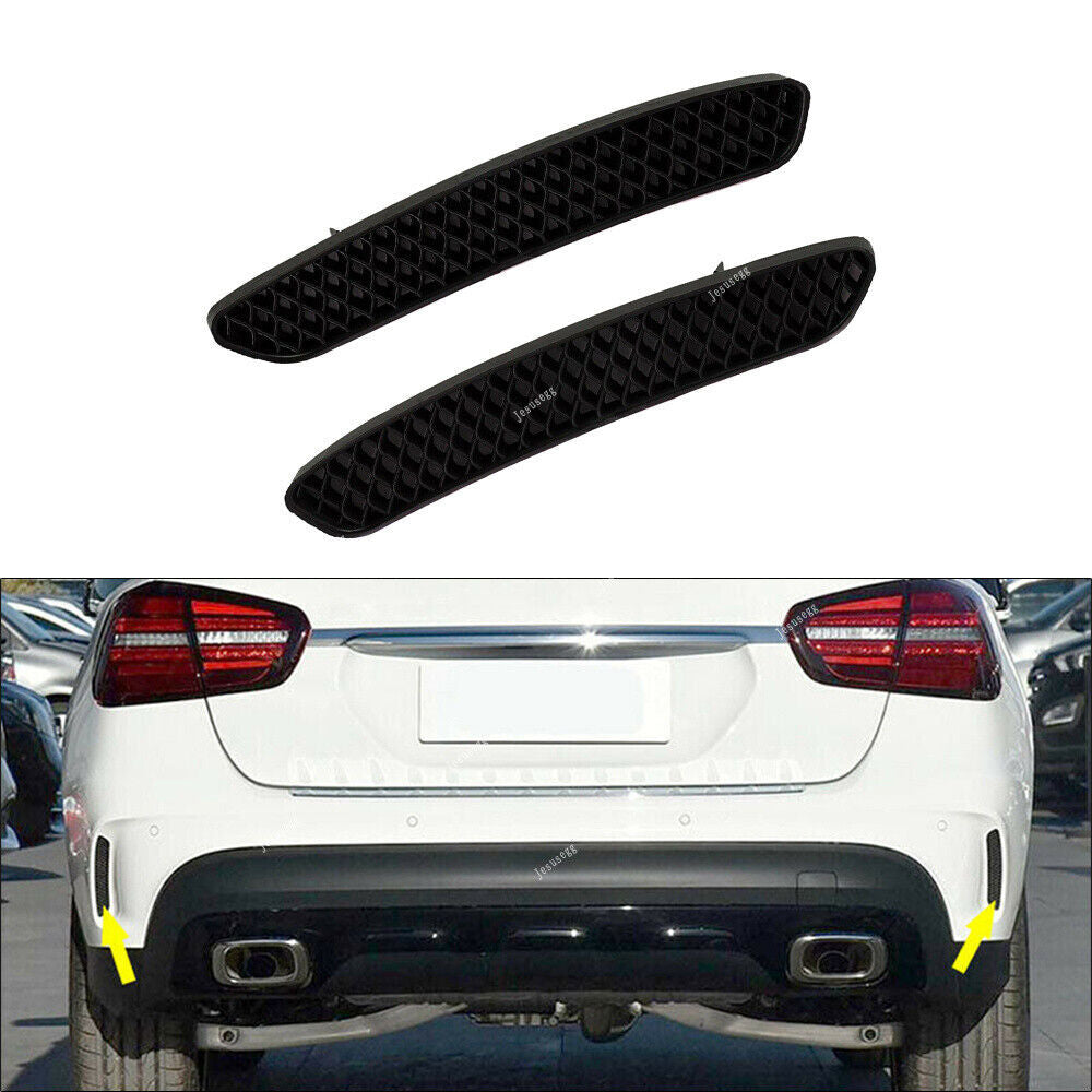 Rear RHLH Bumper Side Grill Insert Trim for Benz 15-19 GLA250 15-19 GLA45 AMG