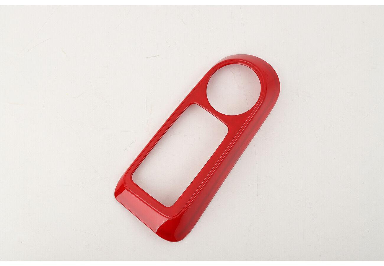 for Ford Bronco 2021-2023 Red ABS Inner Console Gear Shift Panel Cover Trim 1x