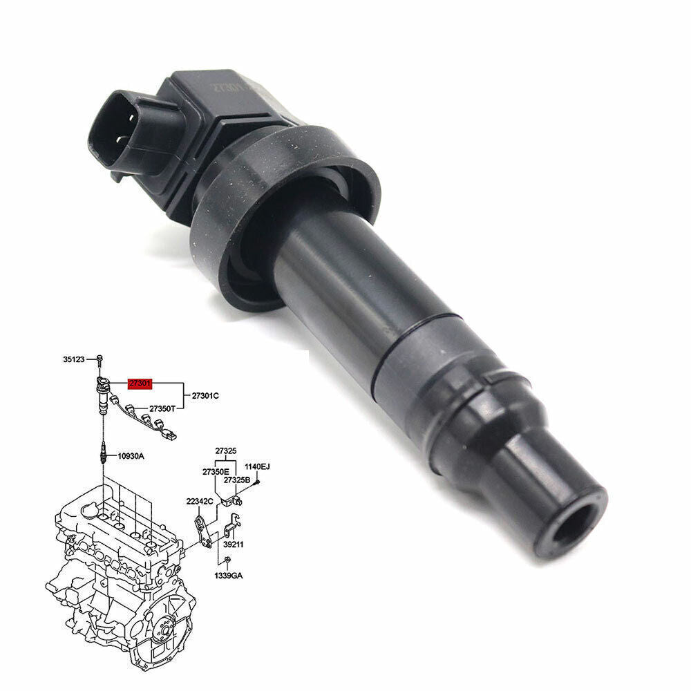 4X Ignition Coil for Kia Soul for Hyundai Accent for Veloster Rio 1.6L L4 27301-2B010 US