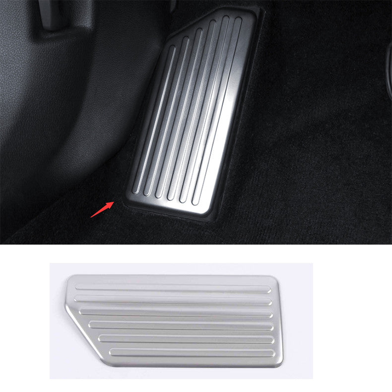 for Kia K5 2021-2023 Stainless Car Left Side Foot Rest Pedal Panel Cover Trim 1x