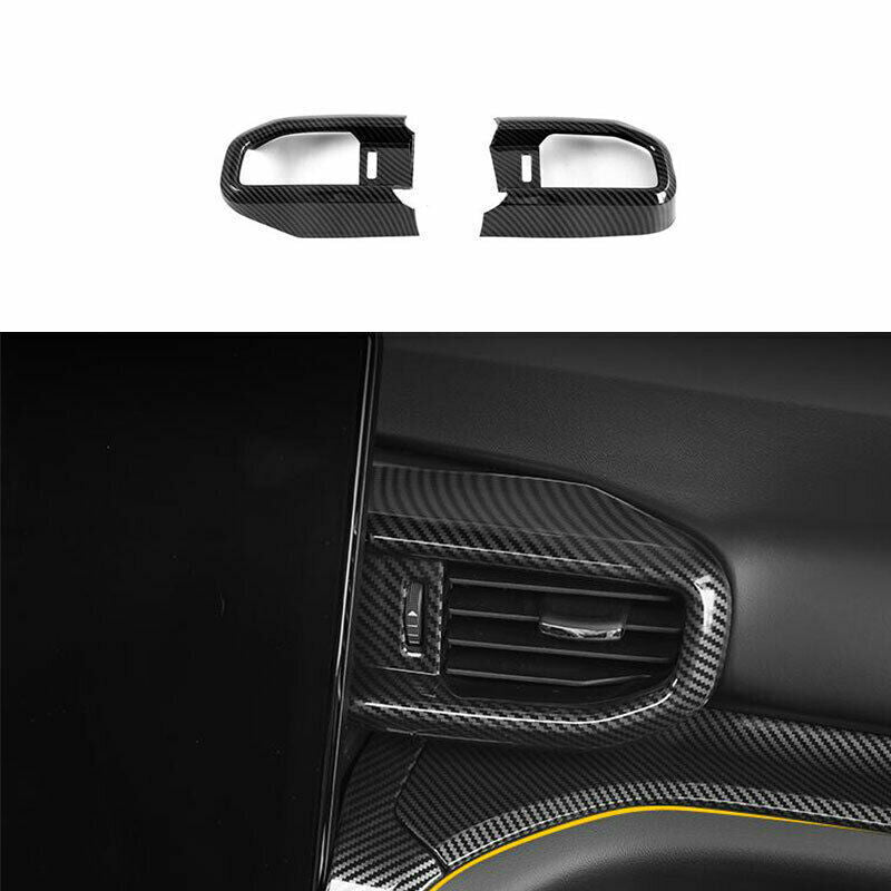 for Ford Explorer 20-22 Carbon Fiber Center Console Air Outlet Vent Cover Trim