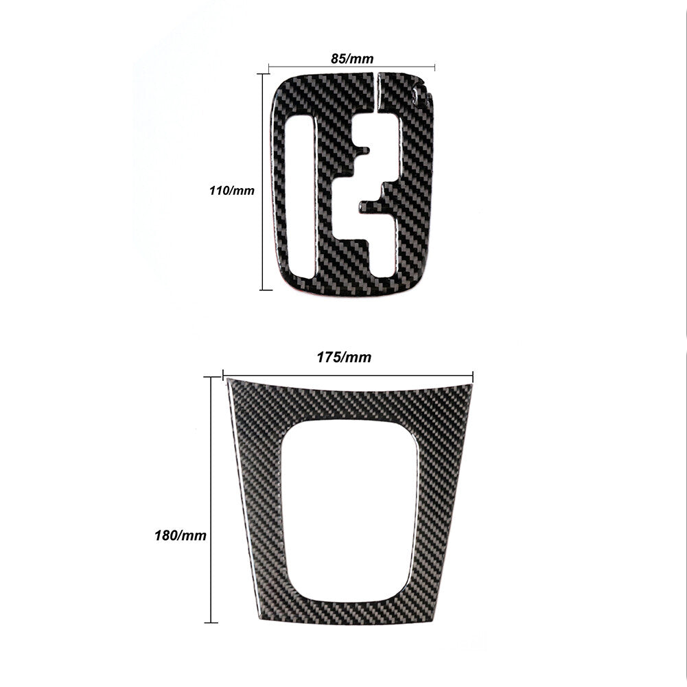 Carbon Fiber Gear Shift Panel Decorative Trim Cover for Subaru Forester 2005-08