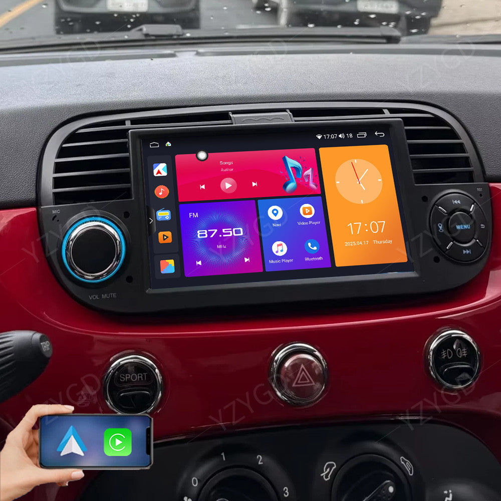 for Fiat 500 2007-2015 2+32G Apple Carplay Android Car Stereo Radio Head Unit BT