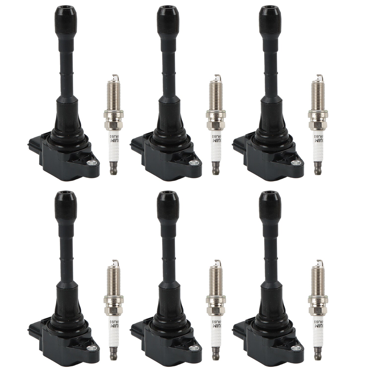 6 Ignition Coil+6 Iridium Spark Plug for Infiniti G25 for Nissan Maxima 3.5L UF550
